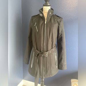 Black Micheal Kors Rain Coat.